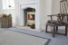 Fibre016 ZURICH_TWIGHLIGHT with fireplace with traditional chair_HIMALAYA BHUTAN_STORM BLUE binding